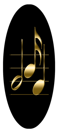 Music Notes Black-Gold